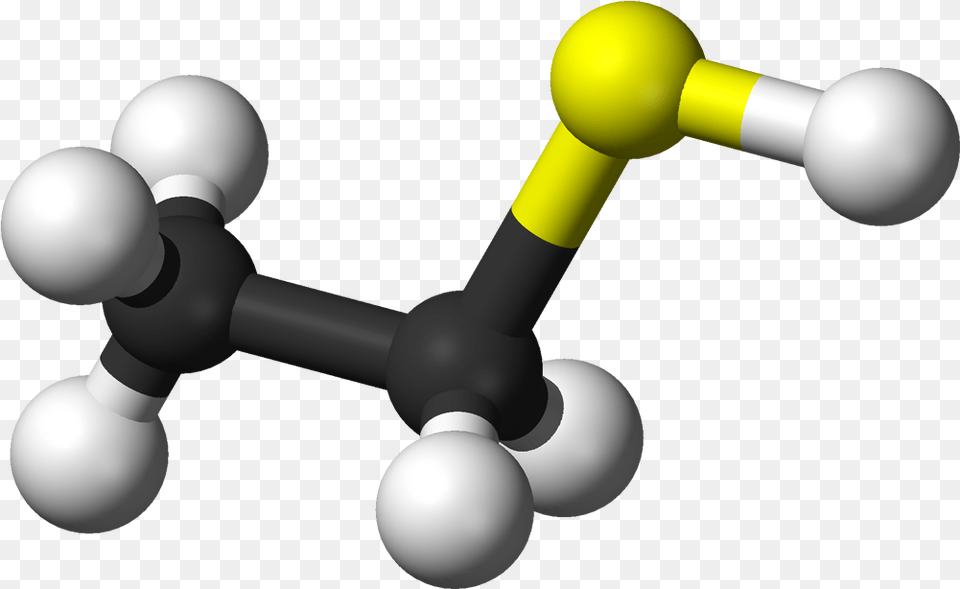 Ball And Stick Model Of The Ethanethiol Molecule Ethanethiol, Sphere, Chess, Game Free Png