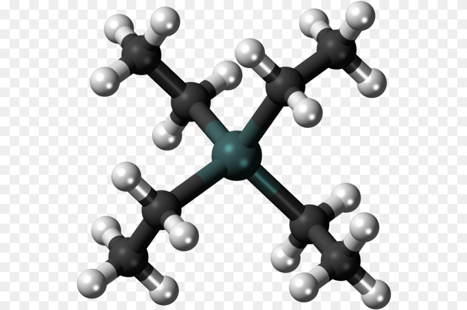 Ball And Stick Model Of The Tetraethyllead Molecule Gasoline Ball And Stick Model, Chess, Game, Sphere, Network Png