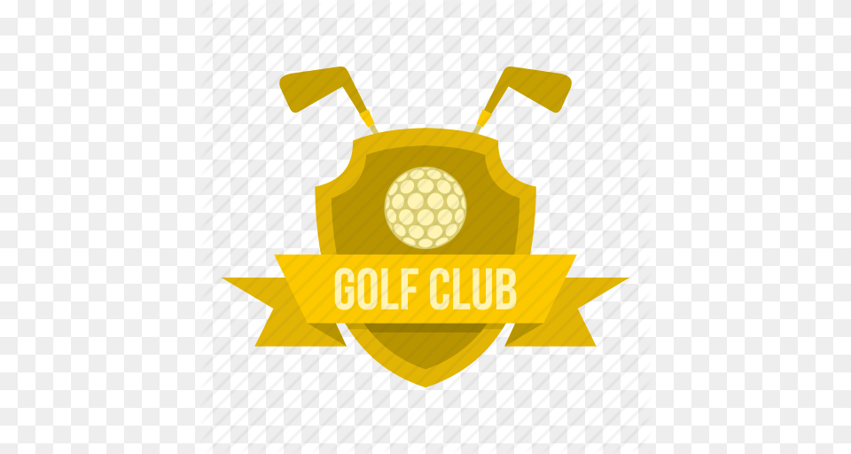 Ball Banner Club Competition Game Golf Sport Icon, Bulldozer, Machine, Logo Free Transparent Png