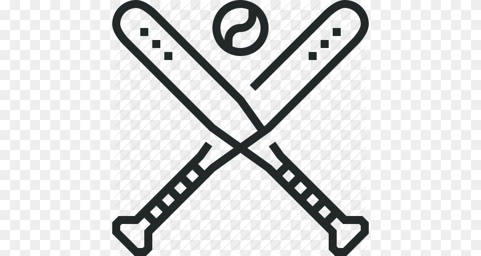 Ball Baseball Bat Bats Icon, Baseball Bat, Sport, Sword, Weapon Png Image