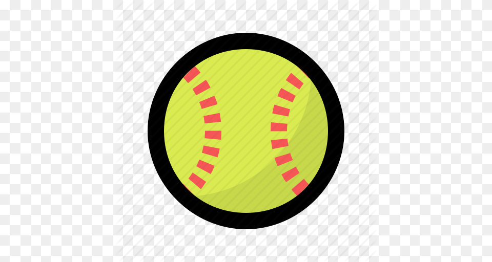 Ball Baseball Game Ladies Play Softball Sport Icon, Sphere, Astronomy, Outdoors, Night Free Transparent Png