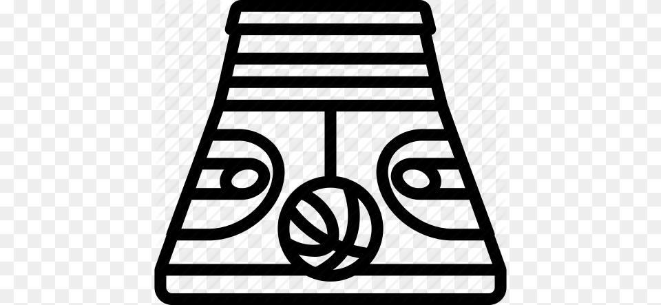 Ball Basketball Court Sport Stadium Icon, Home Decor, Rug, Architecture, Building Png Image