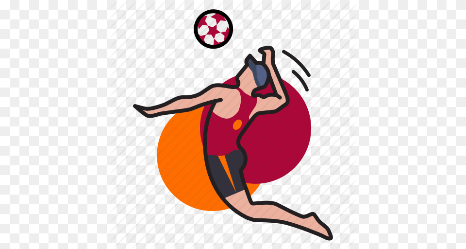 Ball Blocking Game Jump Spiking Sport Volleyball Icon, Sphere, Adult, Female, Person Png