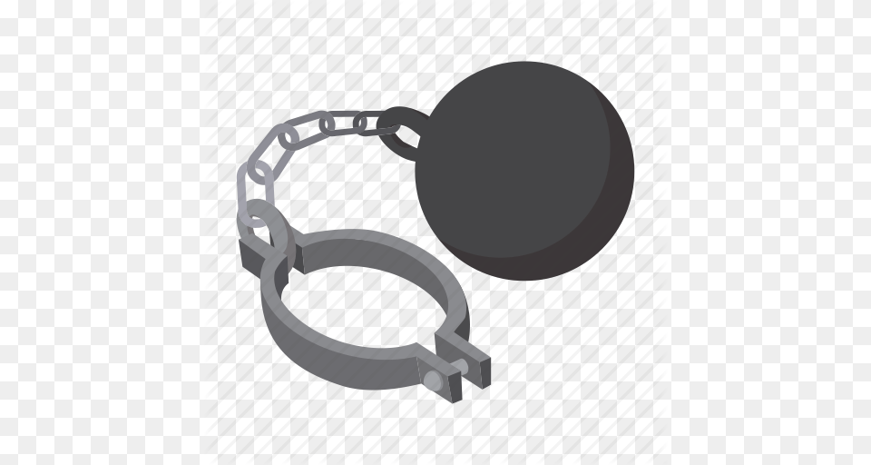 Ball Cartoon Chain Crime Criminal Iron Metal Icon, Accessories, Bracelet, Jewelry Free Png
