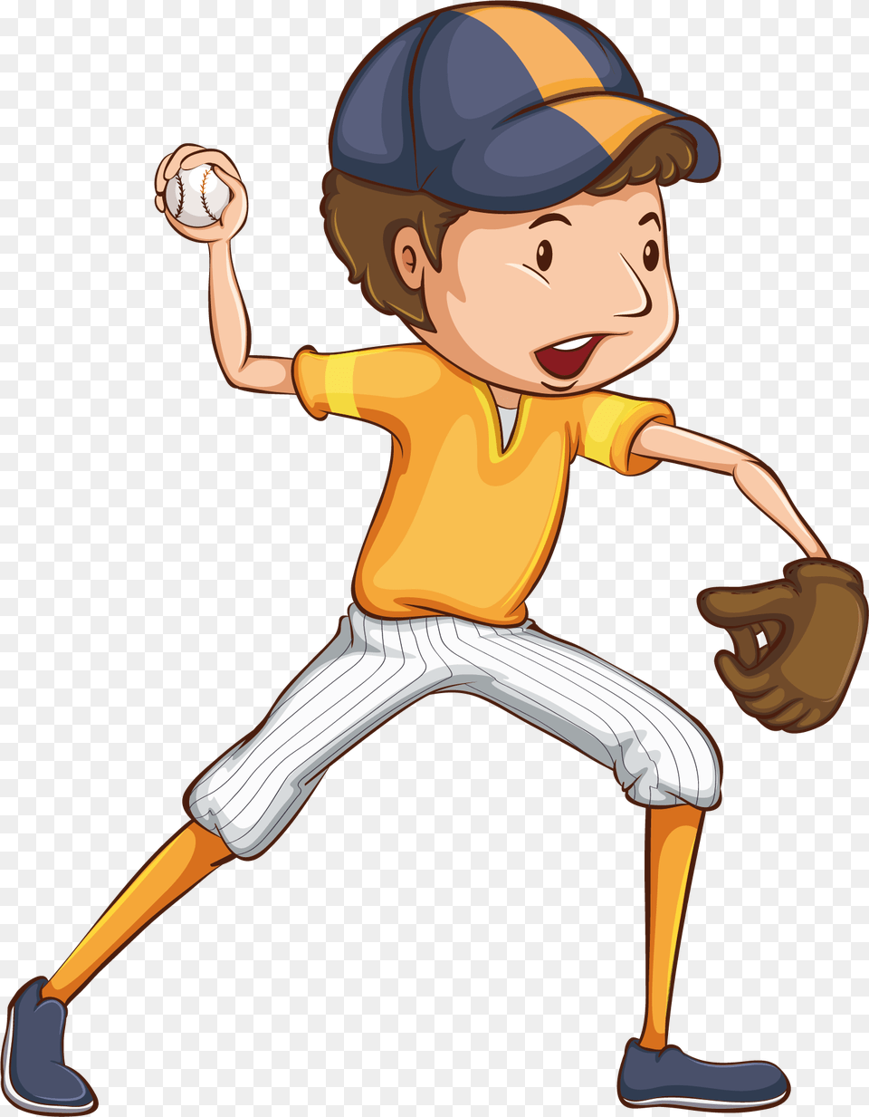 Ball Cartoon Illustration Game Play Baseball Cartoon, Athlete, Team, Sport, Person Png
