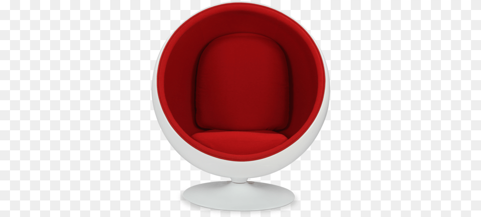 Ball Chair Red Circle Chairs Transparent, Furniture Free Png