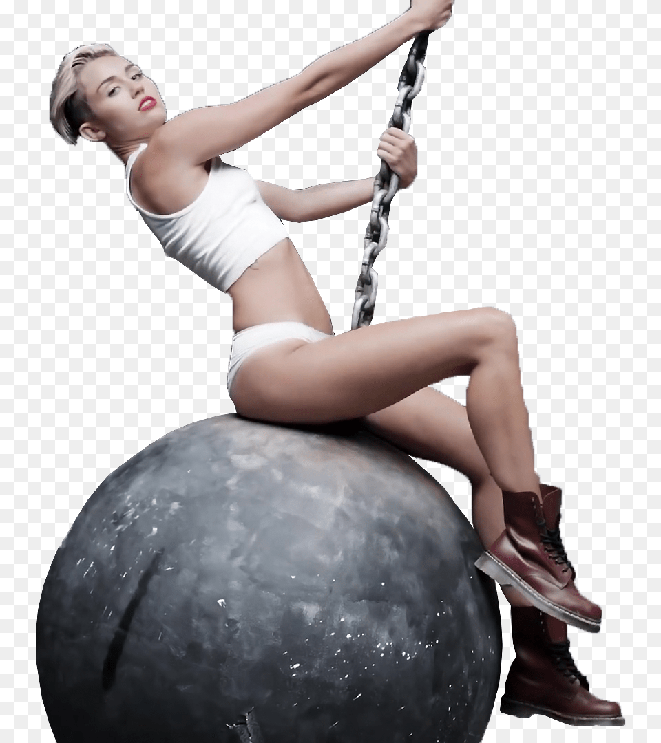 Ball Clip Wrecking Miley Cyrus Miley Wrecking Ball, Adult, Clothing, Female, Footwear Free Png