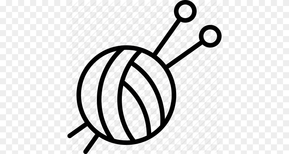 Ball Craft Diy Hobby Knitting Needles Whool Icon Free Png