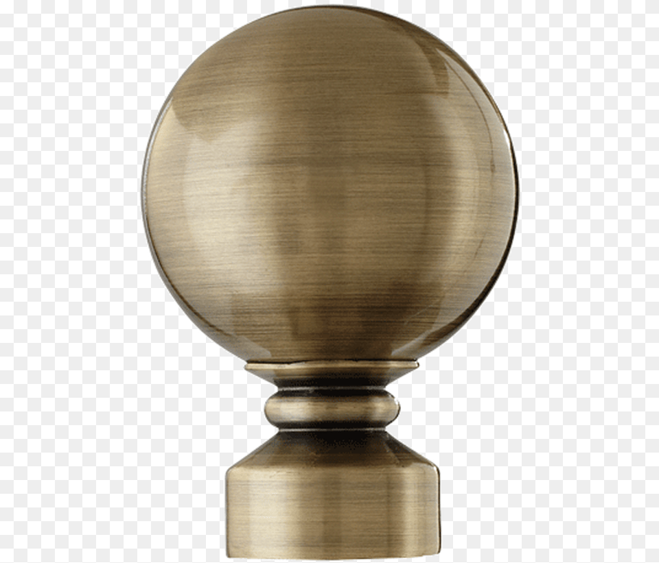 Ball Finial In Antique Brass Trophy, Jar, Pottery Free Png