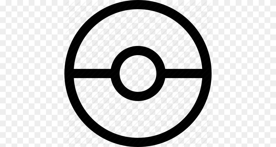 Ball Game Go Poke Pokeball Pokemon Pokestop Icon, Steering Wheel, Transportation, Vehicle Png Image
