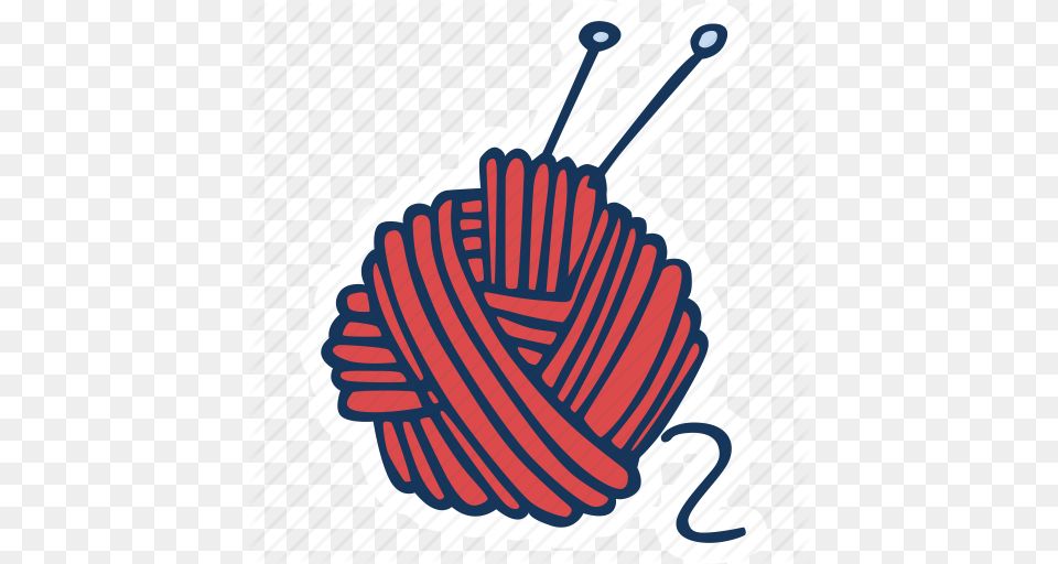 Ball Hand Made Hobby Knitting Sweater Yarn Icon, Knot, Dynamite, Weapon Png Image