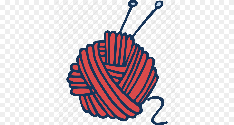 Ball Hand Made Hobby Knitting Sweater Yarn Icon, Knot Free Png Download