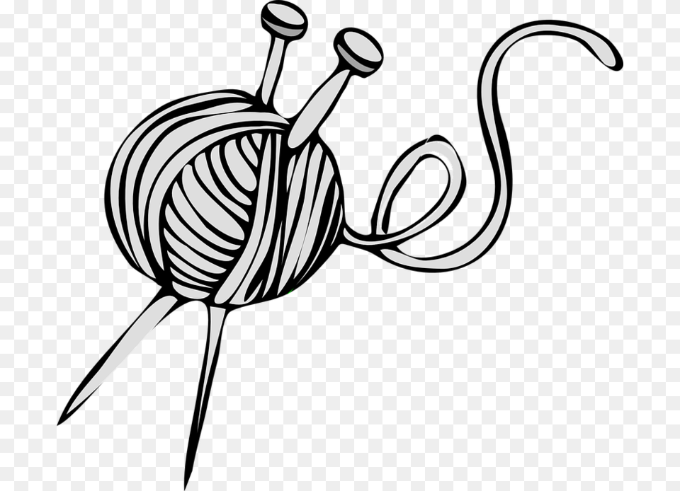 Ball Needle Yarn Knitting Yarn Clip Art, Food, Sweets, Blade, Dagger Png