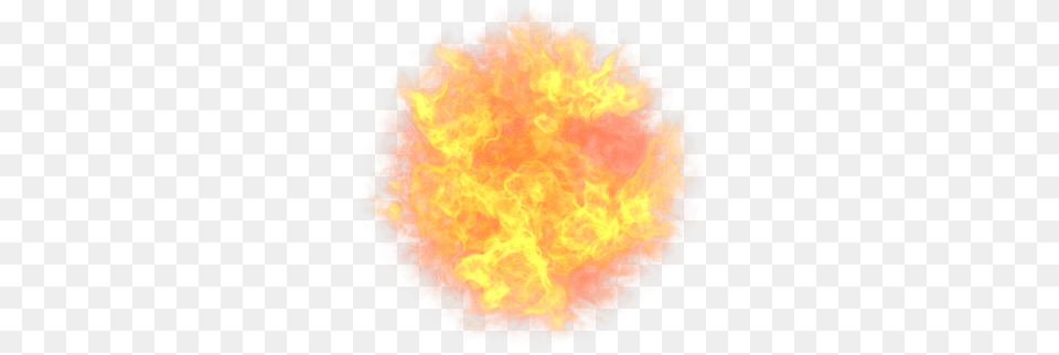 Ball Of Fire Fire Aura, Flame, Astronomy, Outdoors, Night Free Png Download