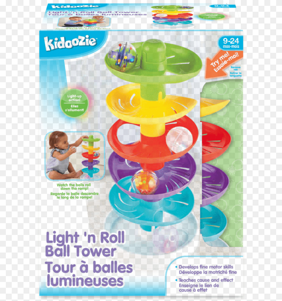 Ball Of Light Light U0027n Roll Ball Tower Roll Ball Whirl N Go Ball Tower, Baby, Person, Advertisement, Poster Free Png