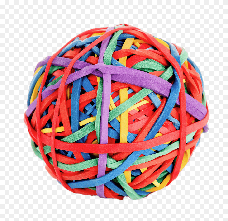 Ball Of Rubber Bands, Yarn, Sphere Png Image