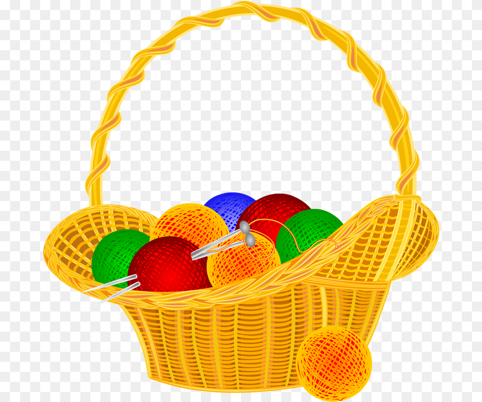 Ball Of Wool In Basket Vector, Balloon Free Png