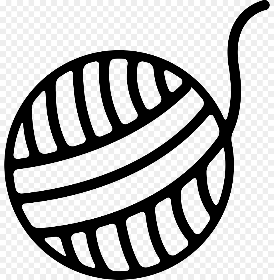 Ball Of Yarn Icon Stencil, Food, Produce Free Png Download