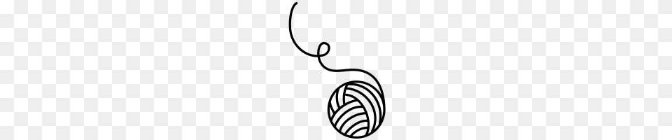 Ball Of Yarn Icons Noun Project, Gray Png Image