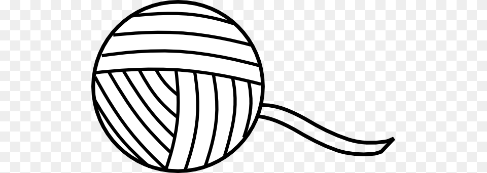Ball Of Yarn Outline Clip Art, Sphere Free Transparent Png