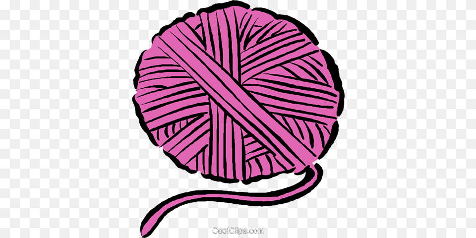 Ball Of Yarn Royalty Vector Clip Art Illustration Yarn Clip Art, Purple, Person Free Png