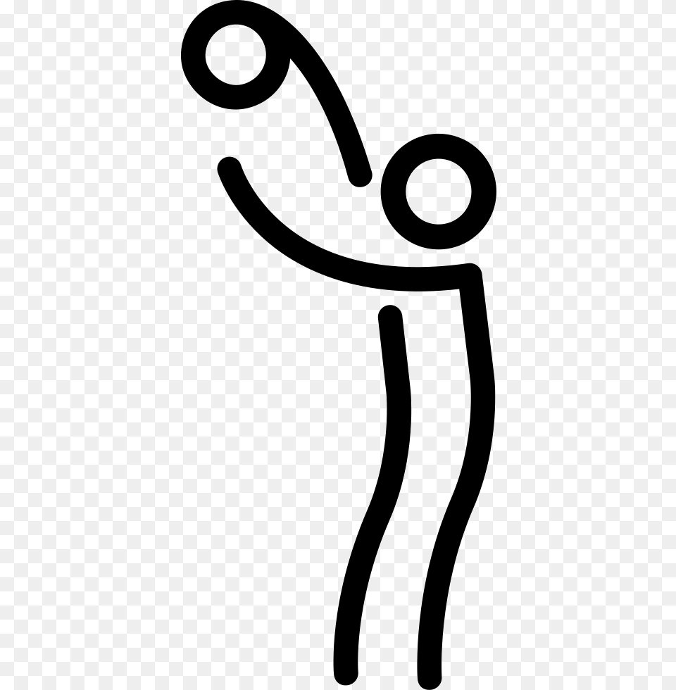 Ball On Stick Man Arms, Stencil, Bow, Weapon Free Png