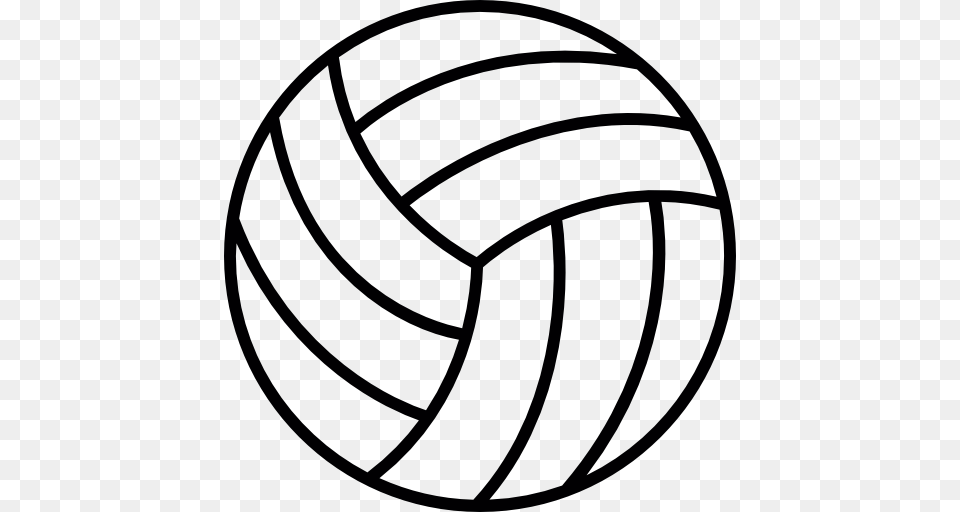 Ball Outline Sports Ball Volleyball Volleyball Ball Icon, Sphere Free Png Download