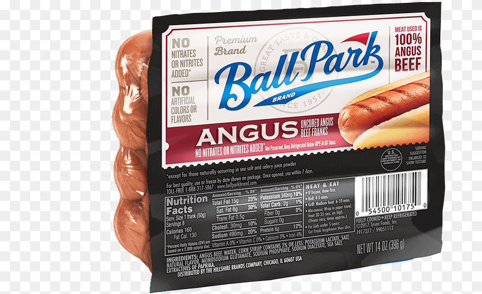 Ball Park Angus Beef 28 Oz, Food, Hot Dog Free Png Download