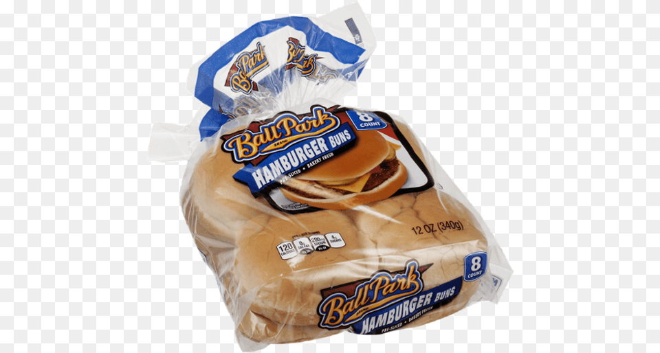 Ball Park Hamburger Buns 8 Count 12 Oz Bag, Bread, Burger, Food, Bun Png Image