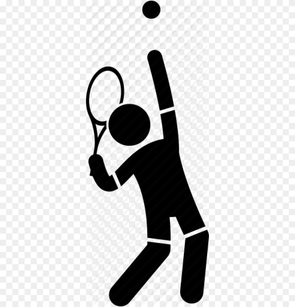 Ball Player Serve Serving Tennis Throw Icon Tennis Serve, Silhouette, Architecture, Building, Badminton Free Transparent Png