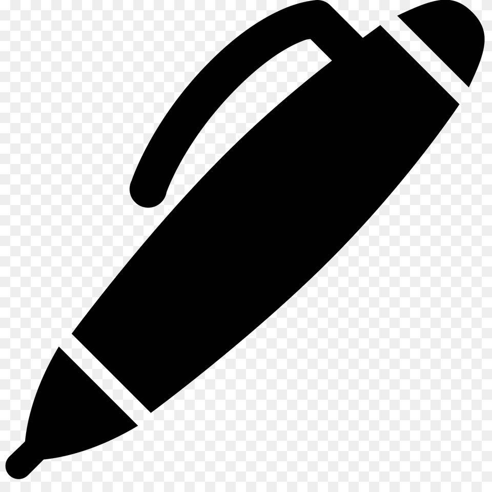 Ball Point Pen Icon, Gray Free Transparent Png