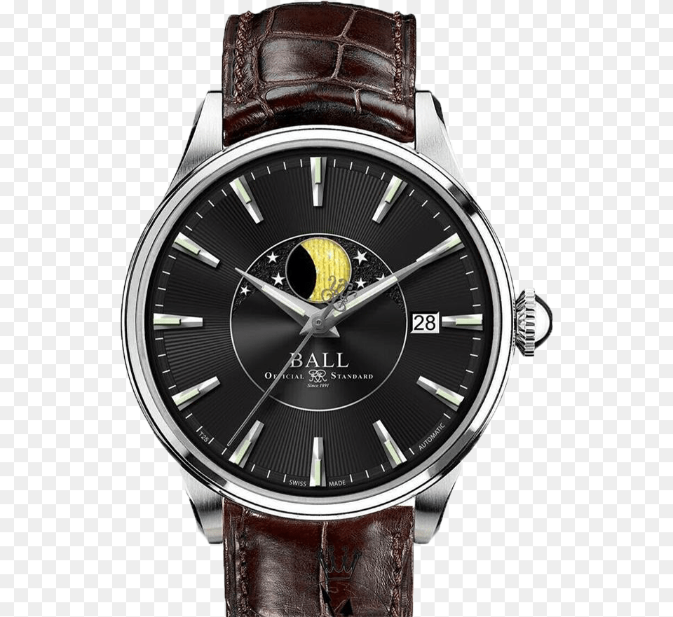 Ball Trainmaster Moon Phase, Arm, Body Part, Person, Wristwatch Free Png Download