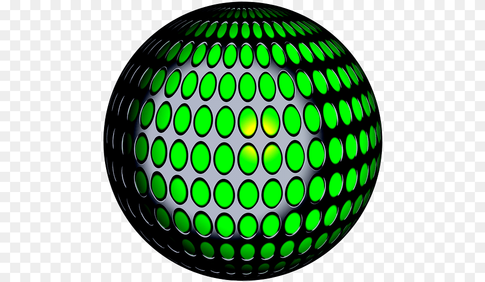 Ball With Light Circle, Sphere, Lighting, Golf, Golf Ball Png Image