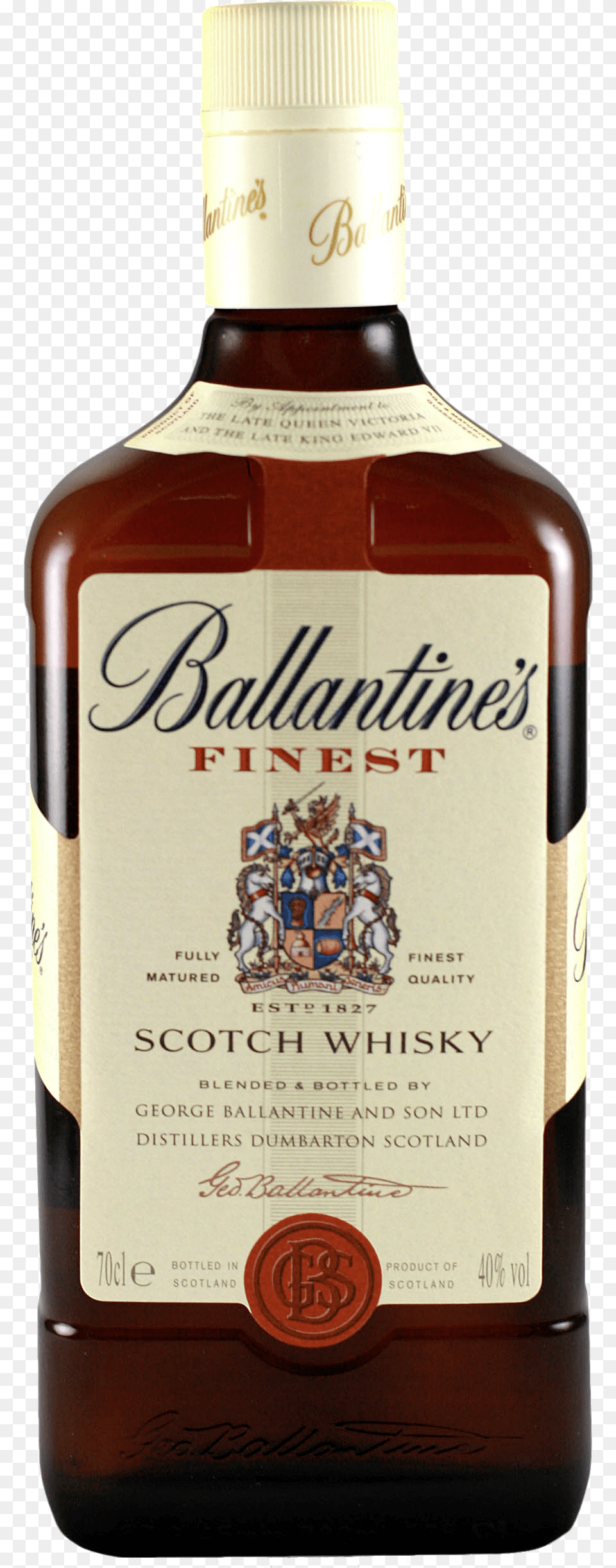 Ballantines Finest Scotch Whisky, Alcohol, Beverage, Liquor, Food Free Png