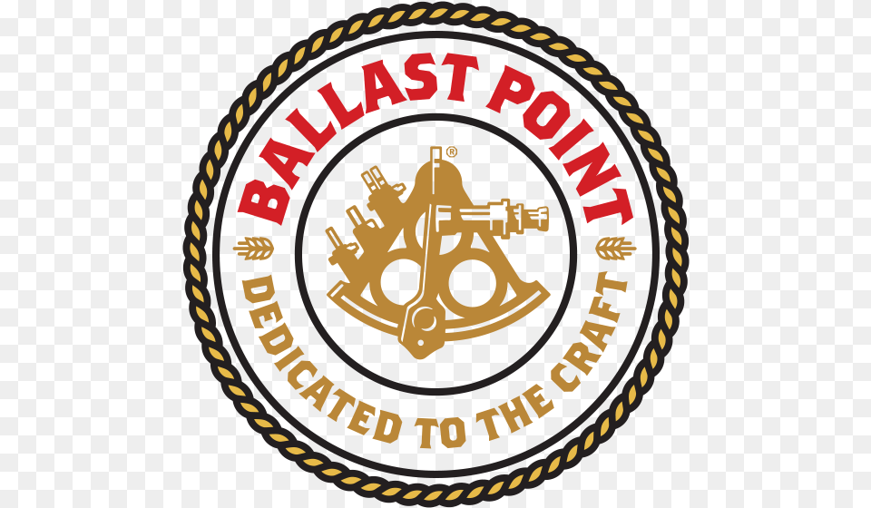 Ballast Point Round Logo Sticker Ballast Point Brewing Company, Badge, Symbol, Emblem, Machine Png