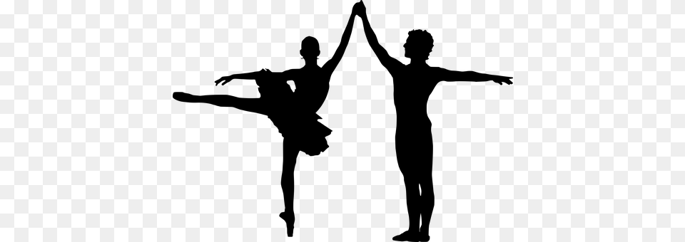 Ballerina Ballet Boy Dance Dancing Boy Ballet Silhouette, Gray Png Image