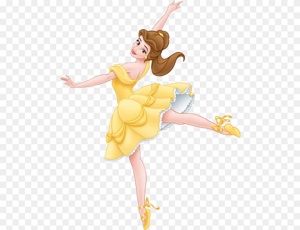 Ballerina Clipart Belle Disney Princess Ballerina Belle, Ballet, Dancing, Person, Leisure Activities Free Png Download