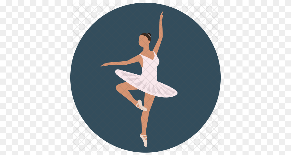 Ballerina Icon Ballet, Dancing, Leisure Activities, Person, Adult Free Png Download