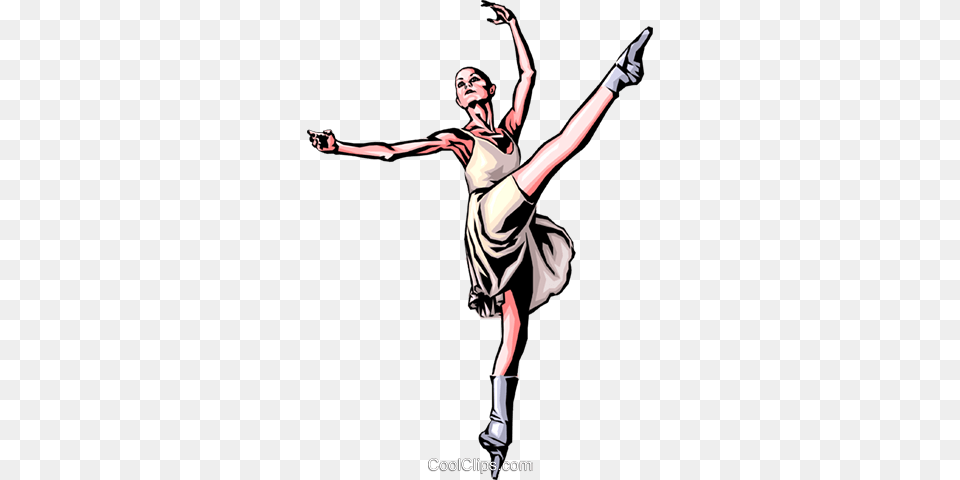 Ballerina Royalty Vector Clip Art Illustration, Person, Leisure Activities, Dancing, Adult Free Png Download