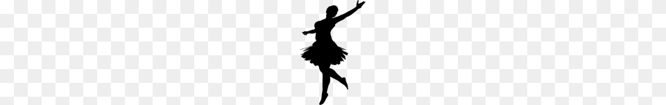 Ballerina Silhouette Favicon Information, Gray Free Png Download