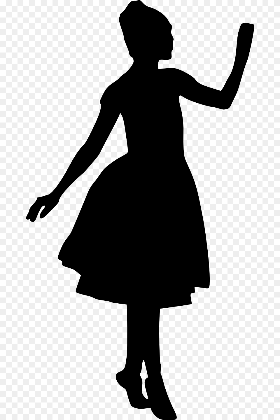 Ballerina Silhouette Girl Silhouette No Background Clipart, Dancing, Person, Leisure Activities, Adult Png