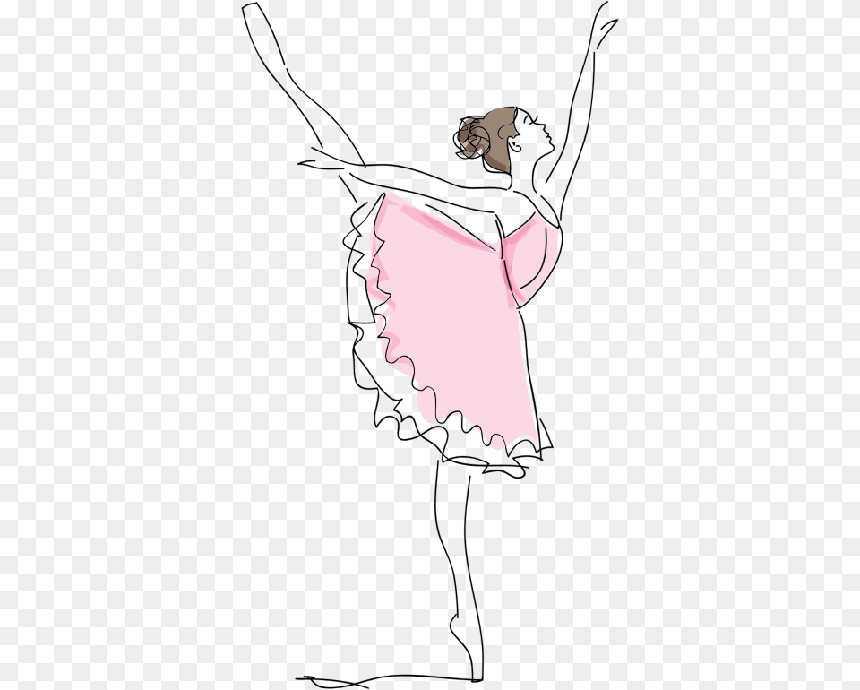 Ballerina Sketch Ballerina Clipart, Cartoon, Child, Female, Girl Png Image