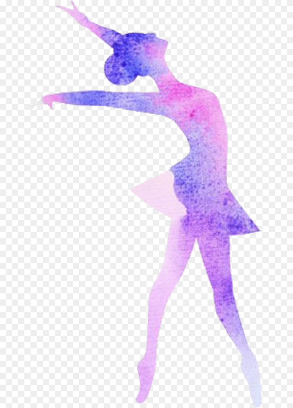 Ballet Balerin Purple Elegant Watercolor Ballerina, Dancing, Leisure Activities, Person Free Png Download