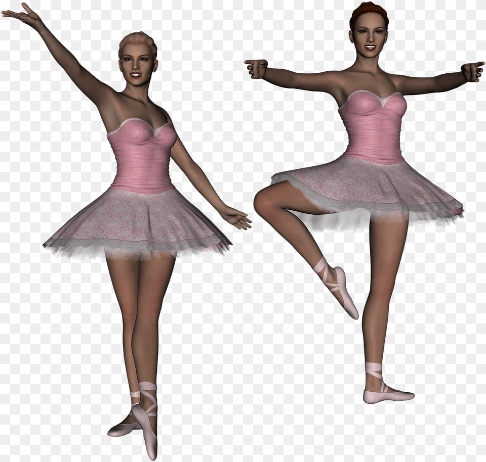 Ballet Ballerina Dancer Girl 3d Render Tutu 3d Ballerina, Dancing, Person, Leisure Activities, Adult Free Transparent Png