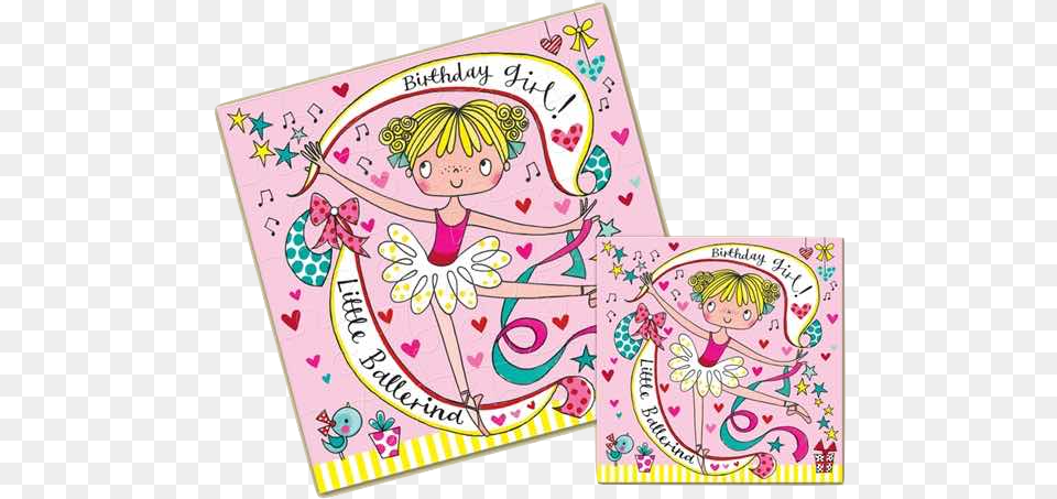 Ballet Birthday Card Jigsaw Card Illustration, Publication, Mail, Greeting Card, Envelope Free Png Download