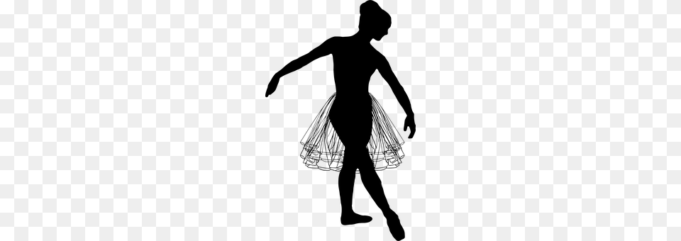 Ballet Dancer Gray Png Image