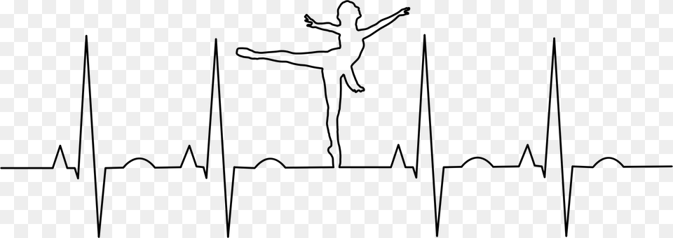 Ballet Dancer Ekg Clip Arts Arts And Health, Gray Png Image