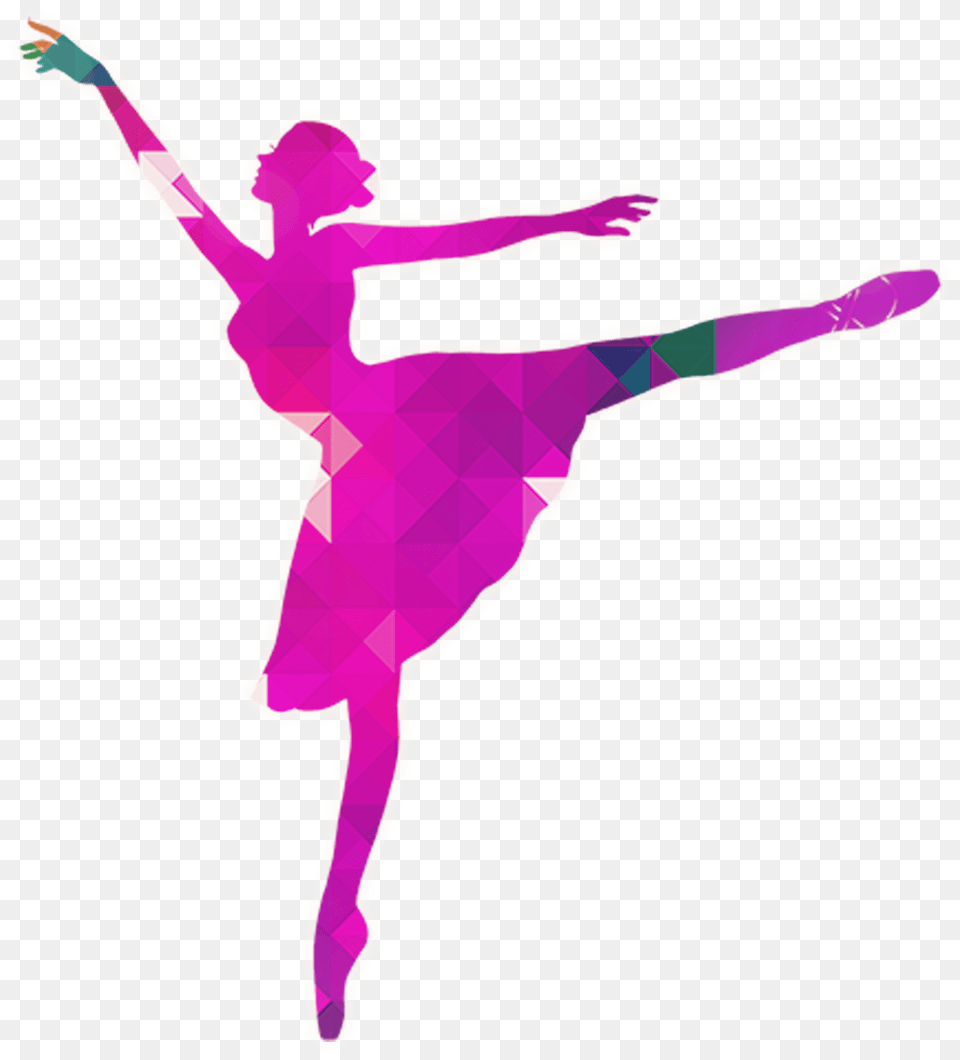 Ballet Dancer Silhouette Dance Colorful Silhouette, Ballerina, Dancing, Leisure Activities, Person Free Png