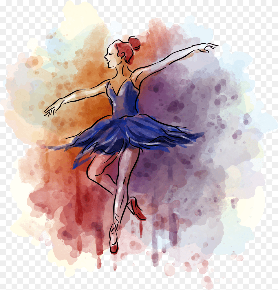 Ballet Dancer Watercolor Painting Balerin Watercolor Painting Of A Ballerina, Dancing, Leisure Activities, Person Free Transparent Png