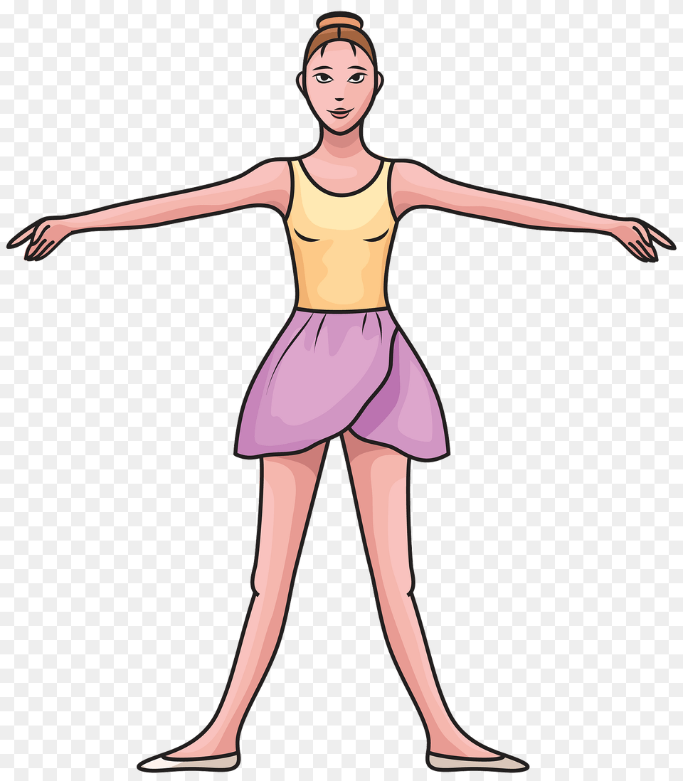 Ballet Position 2 Clipart, Person, Leisure Activities, Dancing, Adult Free Transparent Png